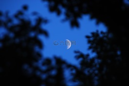 月亮,天空,光
