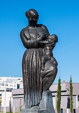 母乳喂養(yǎng),雕像,雕塑