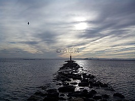 海,云,天空