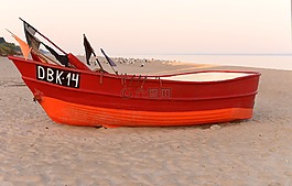 船,漁夫,海灘
