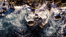 海岸,海洋,巖