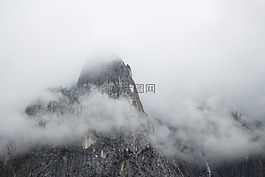 霧,山,洛基山