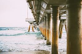 碼頭,海洋,海