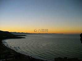 mitelmeer,预订,日落