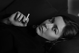 女子,香煙,吸煙