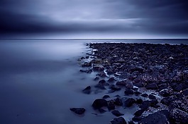 海,海洋,日落
