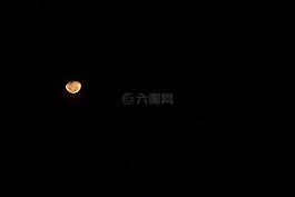 血月,月亮,夜晚的天空