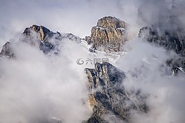 山,云計算,景觀