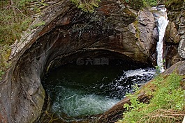 水,高山,巖