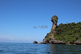 海,海灘,泰國