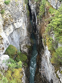 峡谷,河,自然
