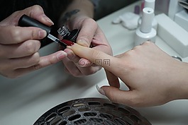 釘子,修指甲,手