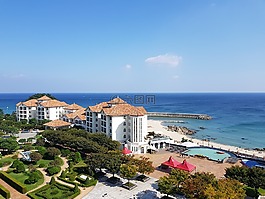 休閑區(qū),海,藍(lán)色