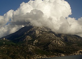 山,希臘,云