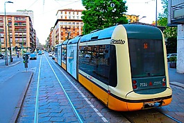城市,電車(chē),市中心
