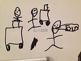 白板,圖,畫