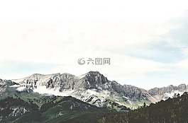 懸崖,云,景觀