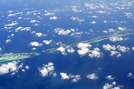 空氣,海灘,云