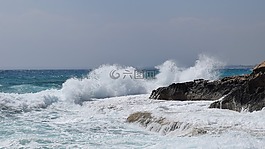 巖質(zhì)海岸,波,海