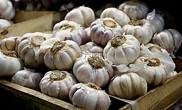 大蒜,市場,蔬菜