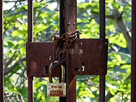 關閉,符號,掛鎖
