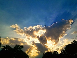 日落,天空,佛羅里達(dá)