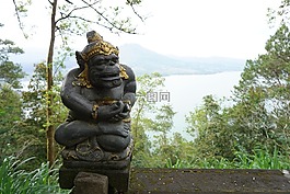 湖,自然,巴厘島