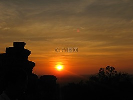 柬埔寨,太陽(yáng),日落