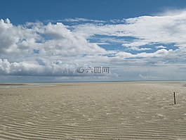 海灘,砂,夏季