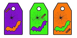 萬圣節(jié),禮物,標簽