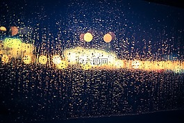 散景,雨,玻璃