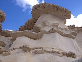 沙漠,山,石