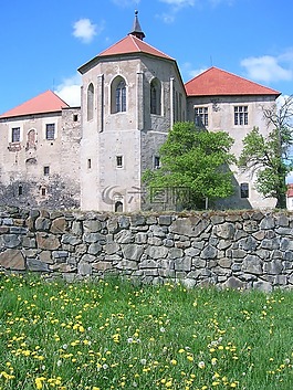 庭院的城堡,svihov,捷克共和國