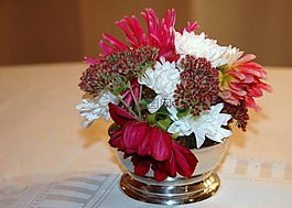 花束,圆,装饰表
