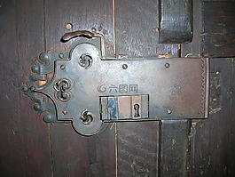 門鎖,古董,金屬城堡