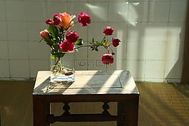 插花,紅花,花朵