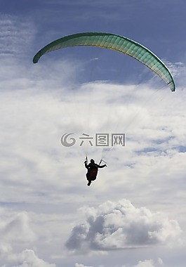 滑翔傘,gleischirmflieger,滑翔機(jī)飛行員