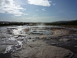 strokkur,喷泉,冰岛