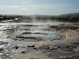 strokkur,喷泉,冰岛