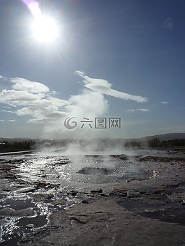 strokkur,喷泉,冰岛