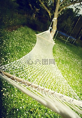 吊床,花園,放松