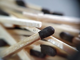 火柴,木材,特寫