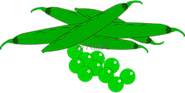 豌豆,花園,新鮮