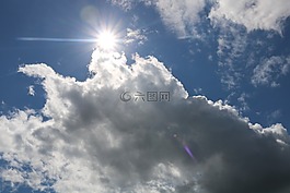 云,太陽,心情
