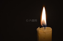 蜡烛,火焰,蜡