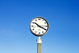 時鐘,天空,時間