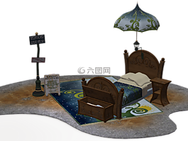 床上,岛,休息