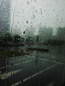 雨,路,玻璃
