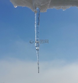 冰柱,冬天,雪