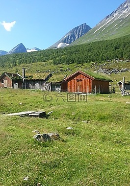 山,挪威,峽灣